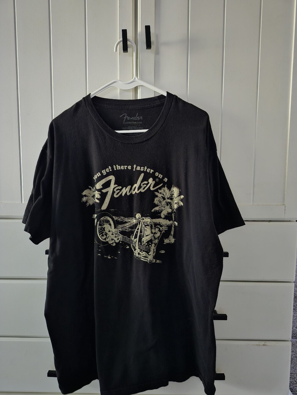 Fender Black Graphic Tee - Men's Casual Shirt Sz XL